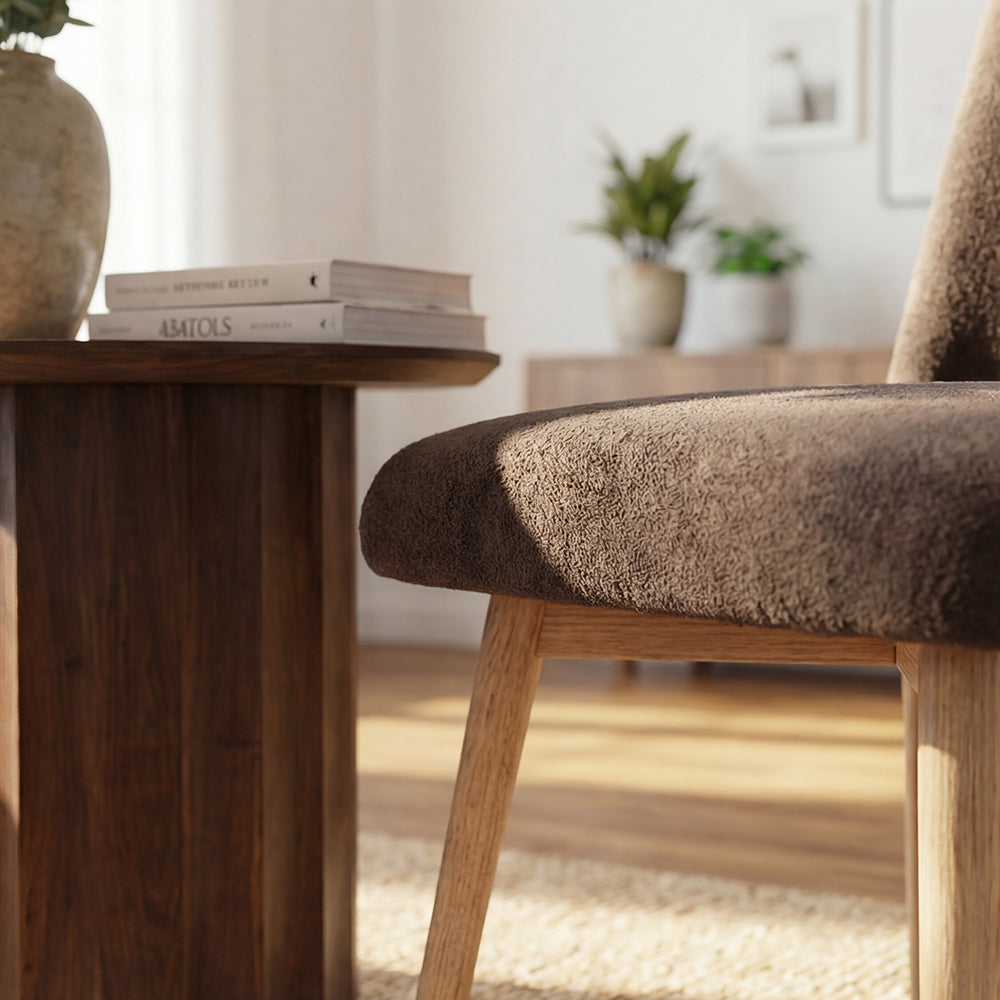 Modern Solid Wood Dining Chair with Clean Tapered Legs