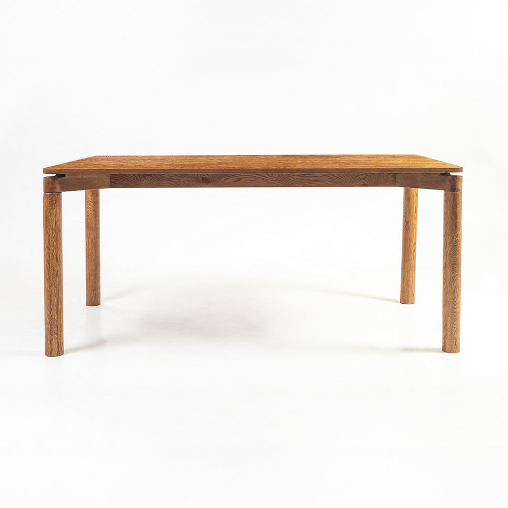 Classic Solid Wood Dining Table with Refined Four-Leg Design