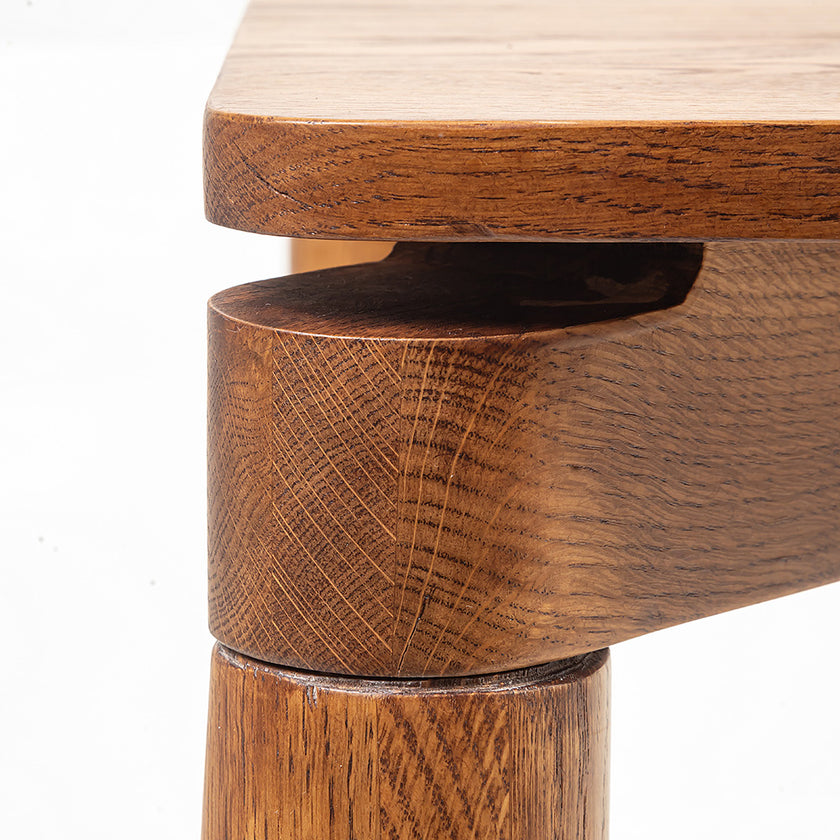 Classic Solid Wood Dining Table with Refined Four-Leg Design