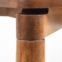 Classic Solid Wood Dining Table with Refined Four-Leg Design