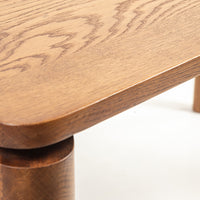 Classic Solid Wood Dining Table with Refined Four-Leg Design