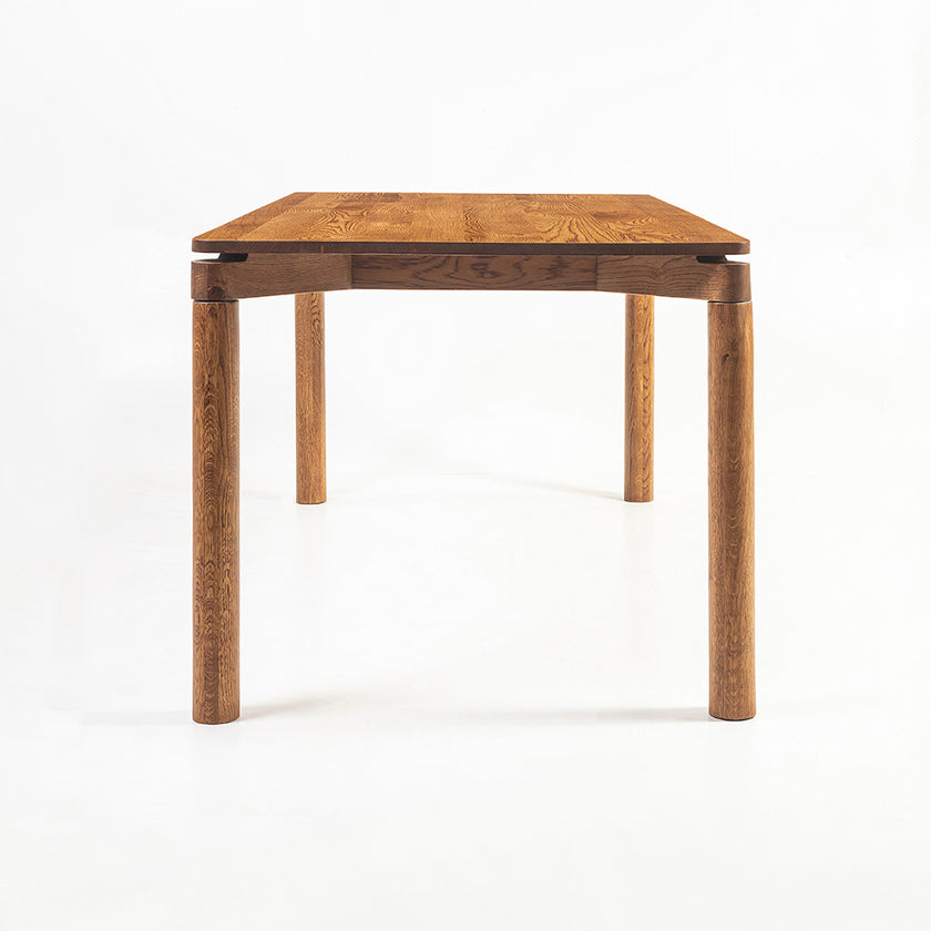 Classic Solid Wood Dining Table with Refined Four-Leg Design