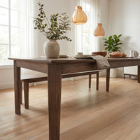 Royale Grain Solid Wood Dining Table with Tapered Leg Design