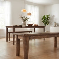 Royale Grain Solid Wood Dining Table with Tapered Leg Design