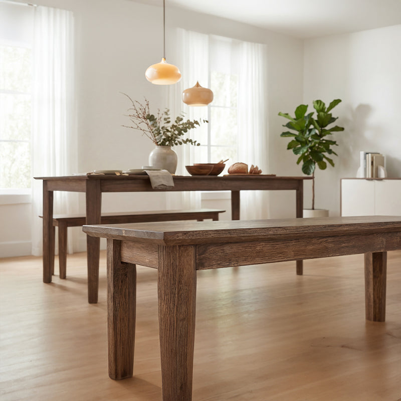 Royale Grain Solid Wood Dining Table with Tapered Leg Design