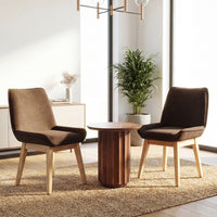Elegant Solid Wood Dining Chair with Upholstered Comfort