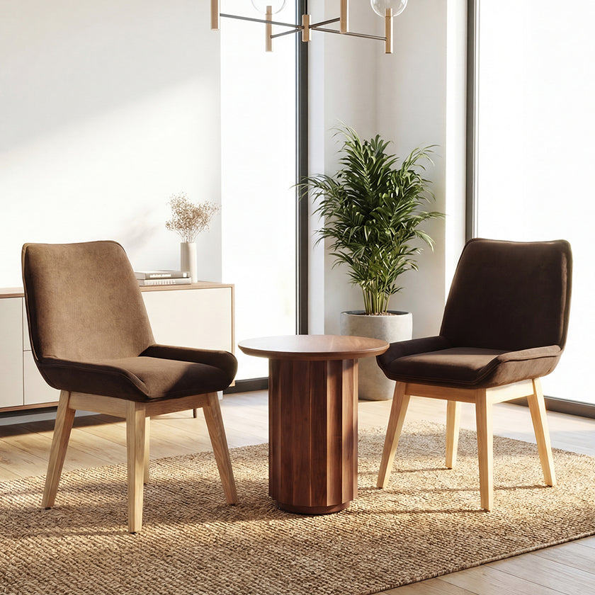 Elegant Solid Wood Dining Chair with Upholstered Comfort