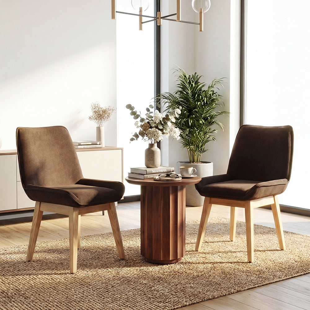 Elegant Solid Wood Dining Chair with Upholstered Comfort