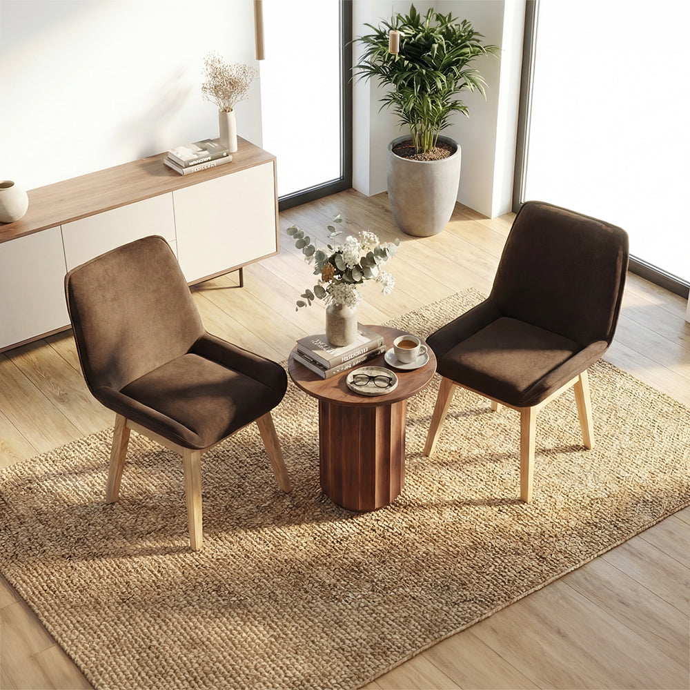 Elegant Solid Wood Dining Chair with Upholstered Comfort