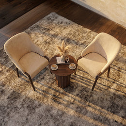 Modern Lounge Chair with Upholstered Comfort and Metal Frame