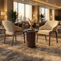 Modern Lounge Chair with Upholstered Comfort and Metal Frame
