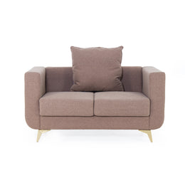 Taupe grey sofa front view