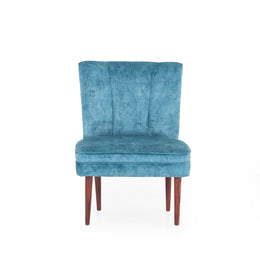 Powder blue chair front view