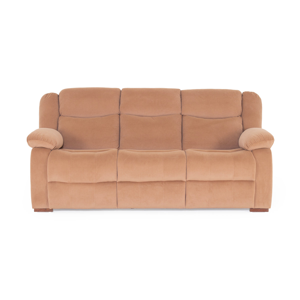 Tan beige sofa front view