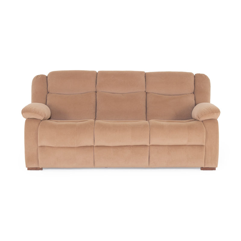 Tan beige sofa front view