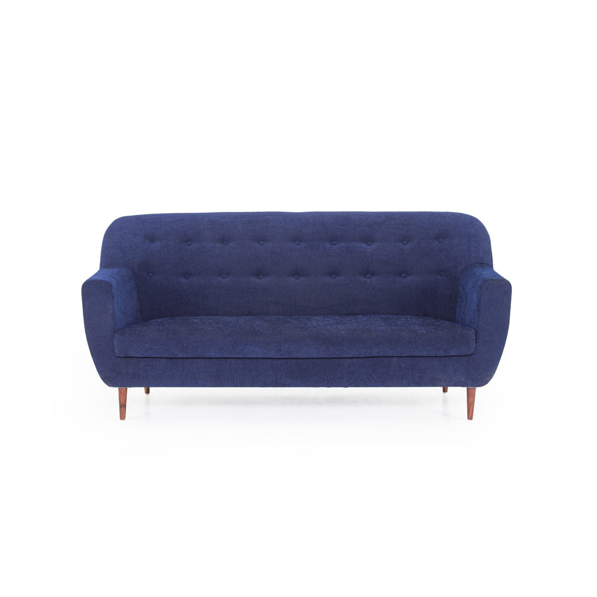 Navy blue three seater front view