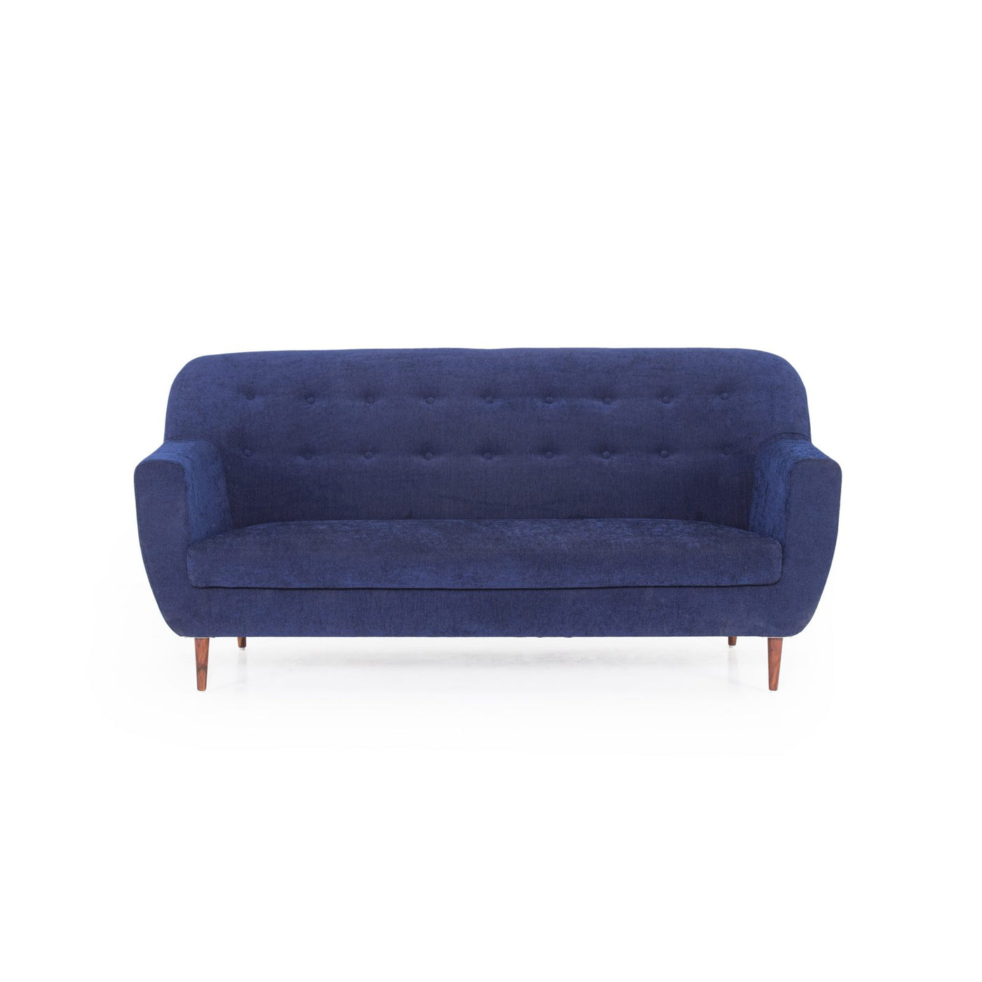 Navy blue three seater front view