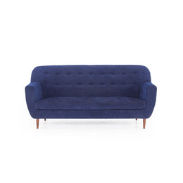 Navy blue three seater front view