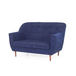 Navy blue two seater angled view