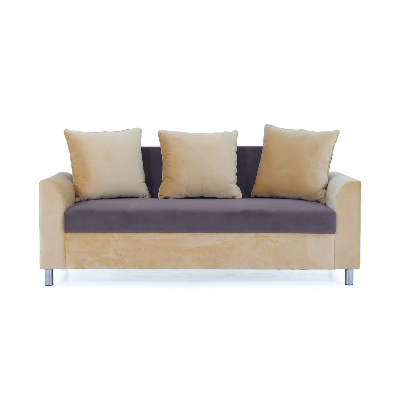 Two tone sofa angled view