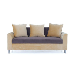 Two tone sofa angled view