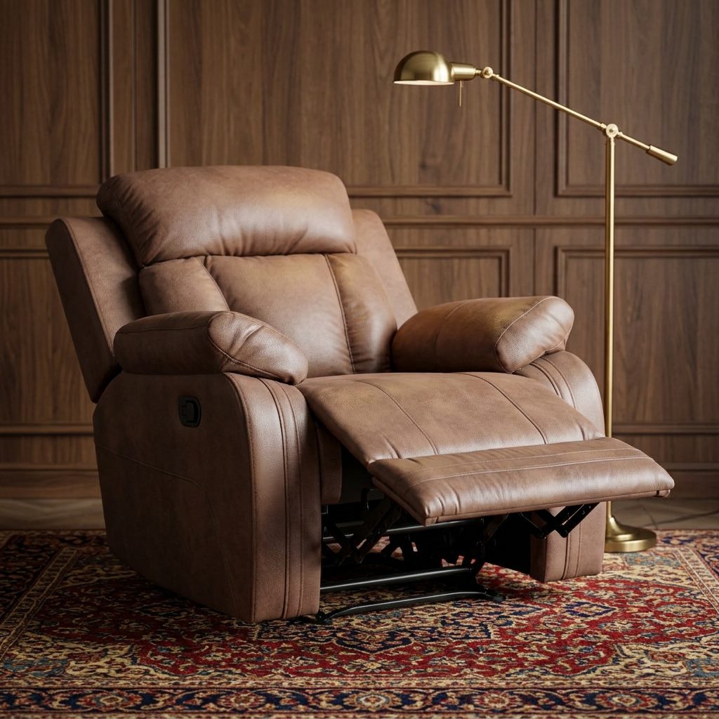 Brown recliner styled view