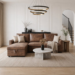 Aspen L shape sofa converted into a bed
